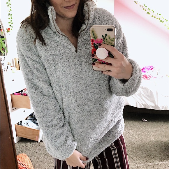 Jackets & Blazers - 🚨SALE🚨 🎉HP🎉NWOT🎉 Teddy Bear Half Zip